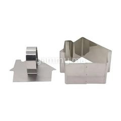 SET. 2 Moule en Inox a Mousse Individuel Maison