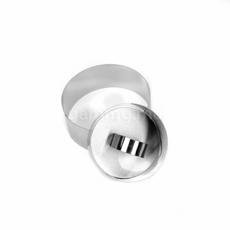 SET. 2 Moule en Inox a Mousse Individuel Rond