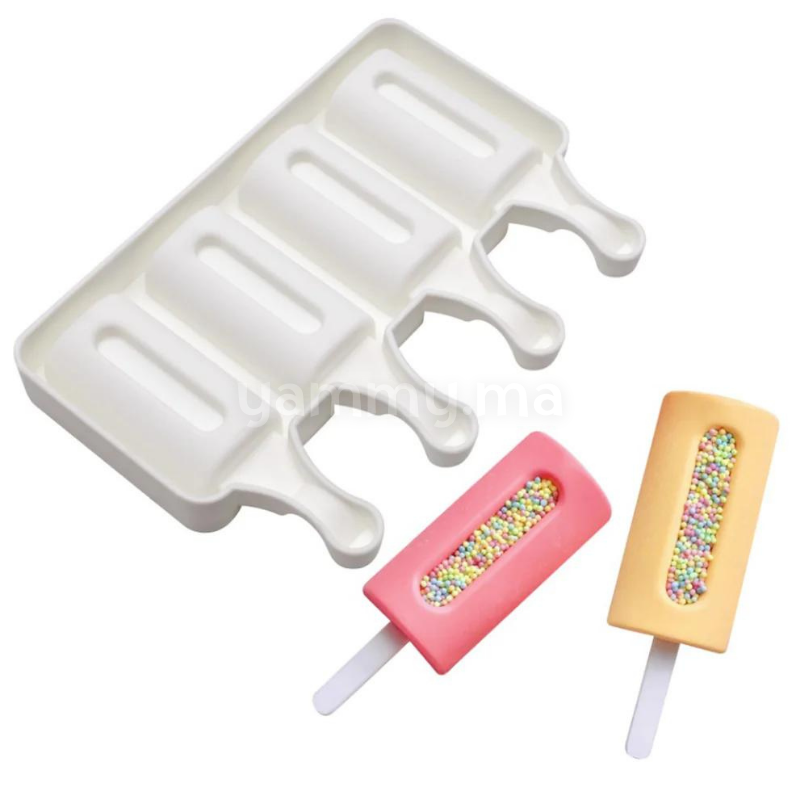 Moule à Glace Silicone 4 Mini Cavités Classique Magnum