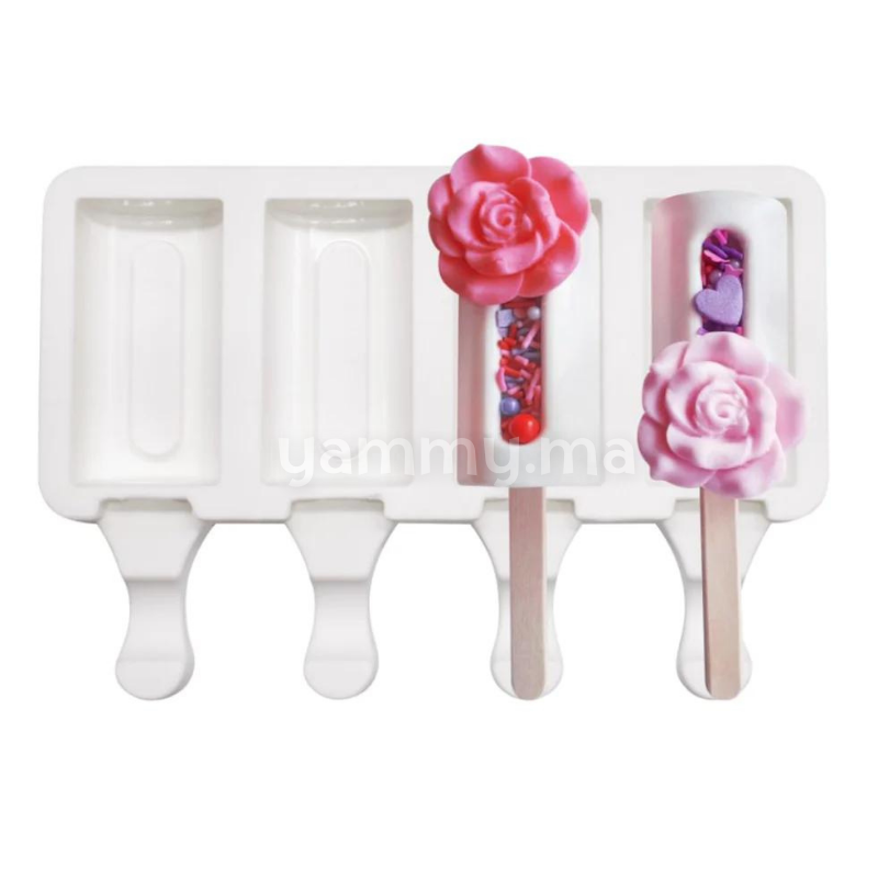 Moule à Glace Silicone 4 Mini Cavités Classique Magnum