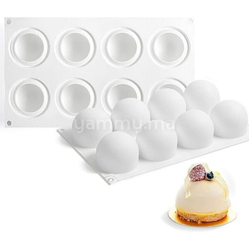 Moule Silicone 8 Sphère 3D