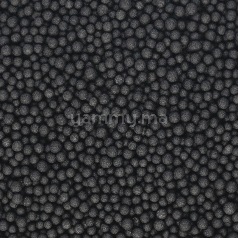 Nonpareils & Micro Perles Noir Ø 1 mm 140 gr - Marone