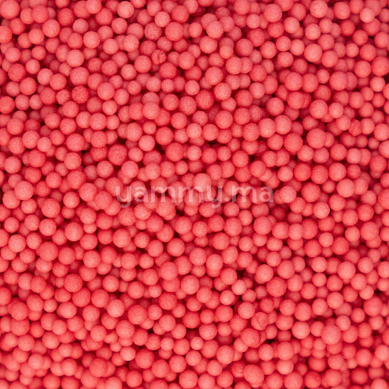 Nonpareils & Micro Perles Rouge Ø 1 mm 140 gr - Marone