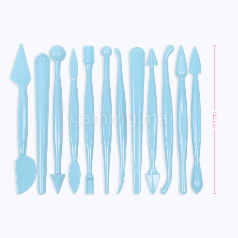 SET. 12 Outils et Stylos de Décoration pour Pâte à Sucre