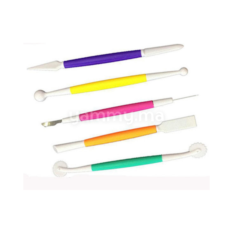 SET. 5 Outils de Modelage pour Pâte a Sucre