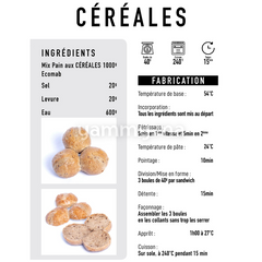 Pain aux Céréales 1 kg repack - Ecomab