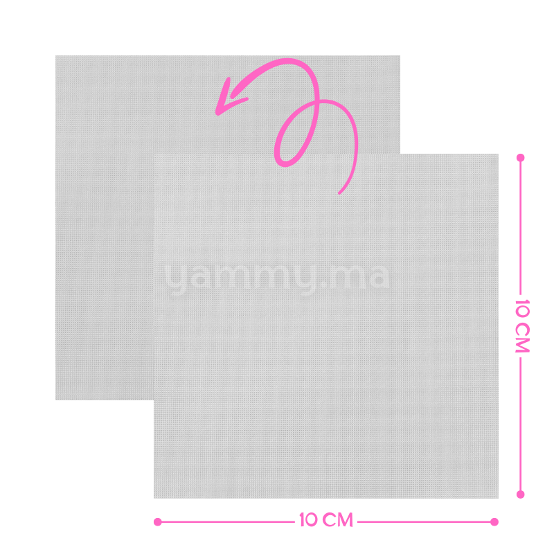 Emballage Pour Bonbons Argenté 100 feuilles 10 x 10 Cm