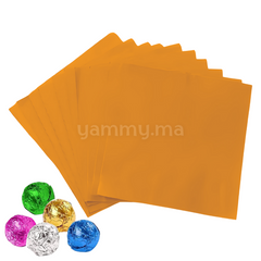 Emballage Pour Bonbons Or 100 feuilles 10 x 10 Cm