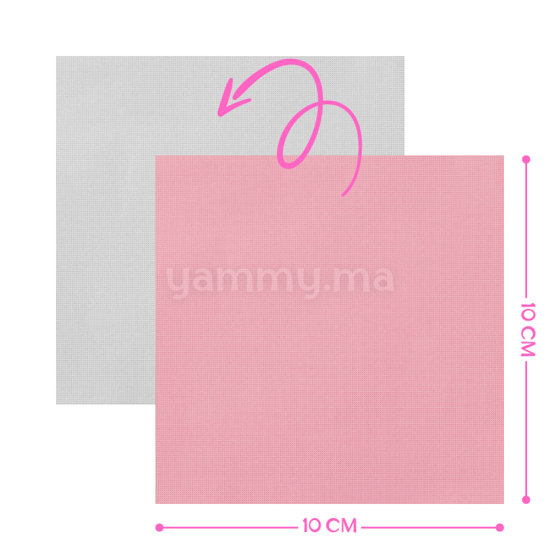 Emballage Pour Bonbons Rose Clair 100 feuilles 10 x 10 Cm