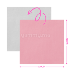 Emballage Pour Bonbons Rose Clair 100 feuilles 10 x 10 Cm