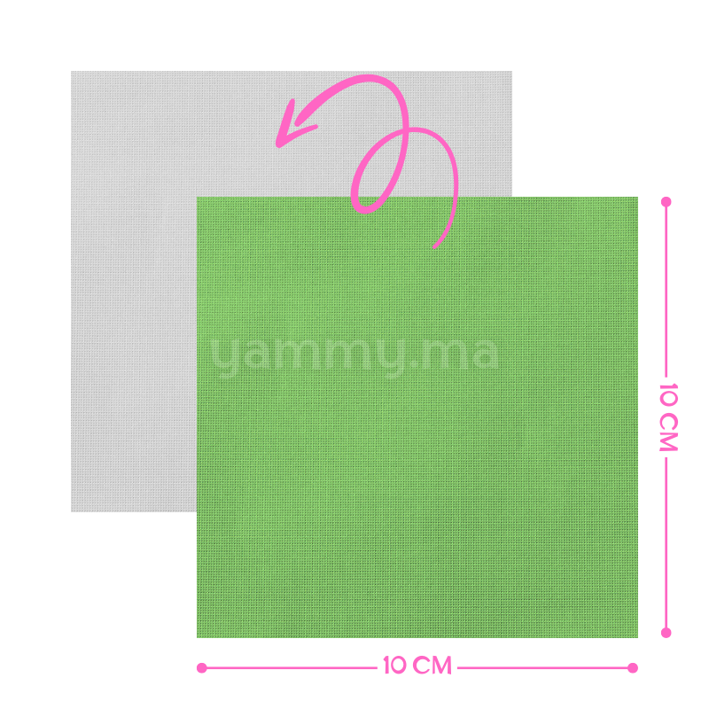 Emballage Pour Bonbons Vert 100 feuilles 10 x 10 Cm