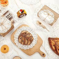 Dentelle Ronde en Papier Blanc