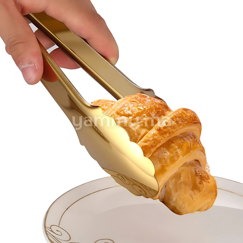 Pince de Service en Inox Doré 29 cm