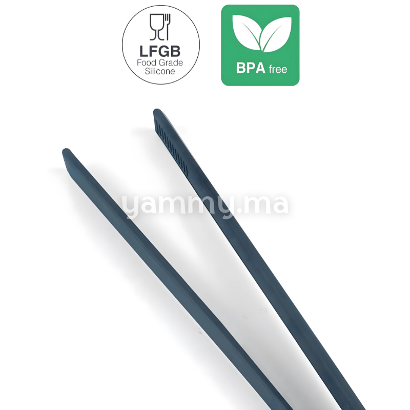 Pince Droit en Silicone Gris 29 cm - Lacor 64462