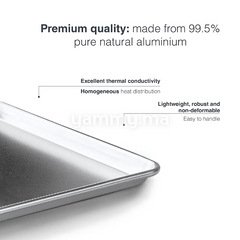 Plaque et Rotissoir à Pâtisserie en Aluminium 53x38 cm - Lacor 68466