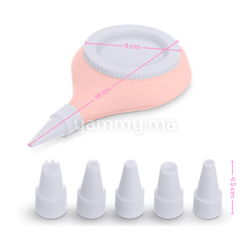 Poche Silicone avec 6 Douilles