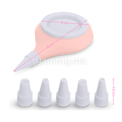 Poche Silicone avec 6 Douilles