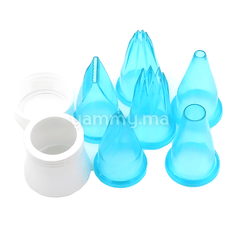 Poche à Decorer en Silicone + 6 Douilles