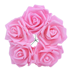 Roses Artificielles Roses en Mousse avec Tige