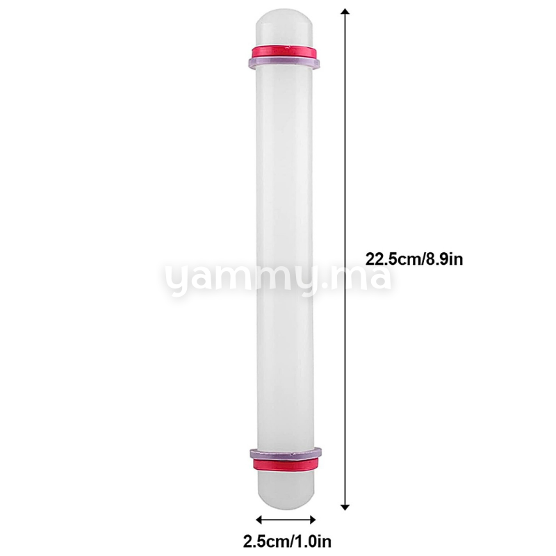 Rouleau pour Pâte à Sucre 2 épaisseurs 22 cm