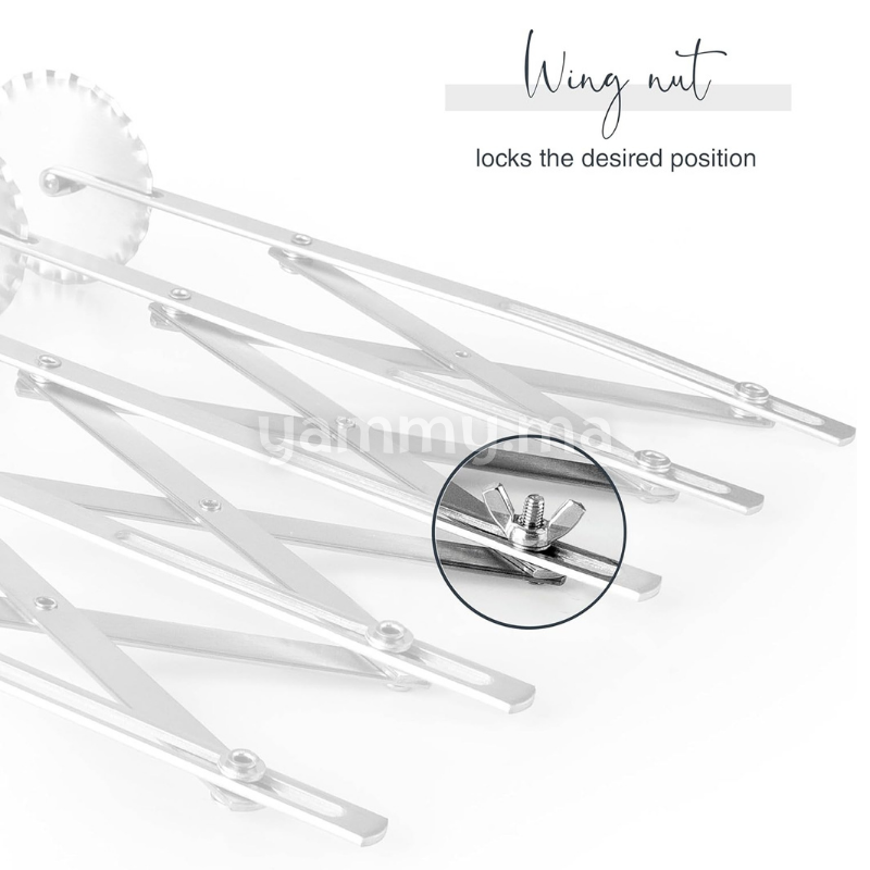 Rouleau et Bicyclette Multicoupe Cannelée 5 Roulettes en Inox - Lacor 68247