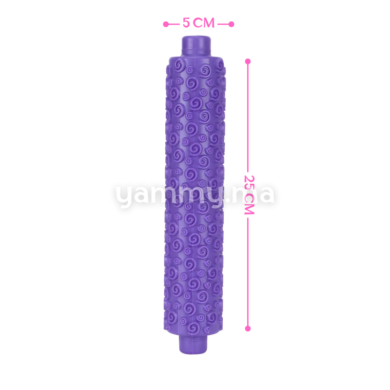 Rouleau à Pâtisserie avec Empreintes Spirales pour pâte à Sucre