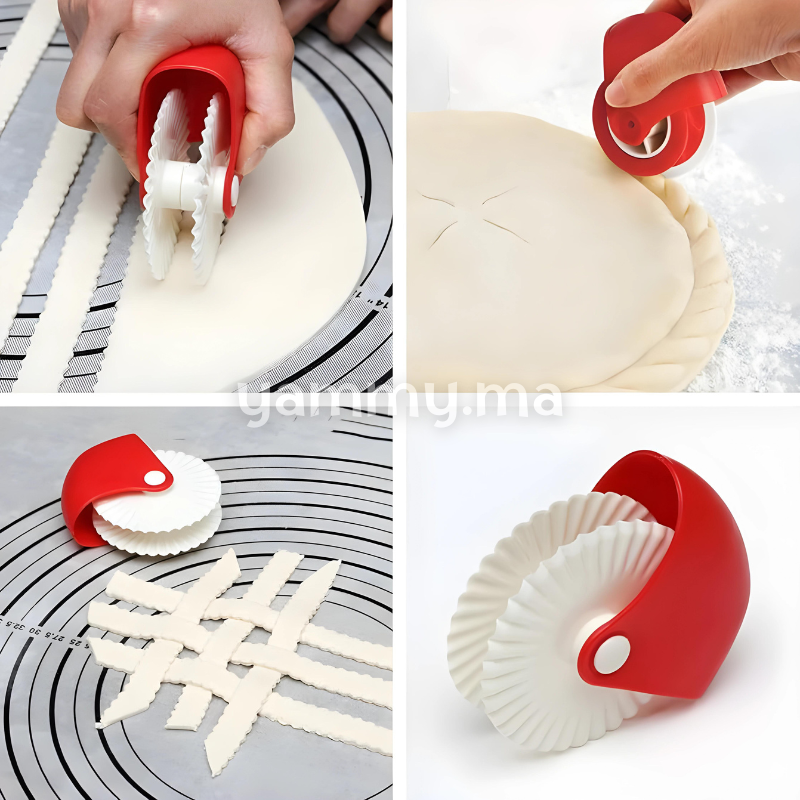 Coupe-roue à Pâte Coupe Bandes de Pâtisserie 1.9 cm