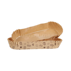 SET. 20 Caissettes à Tartelette Oblong / Éclair en Papier kraft 14.5 cm