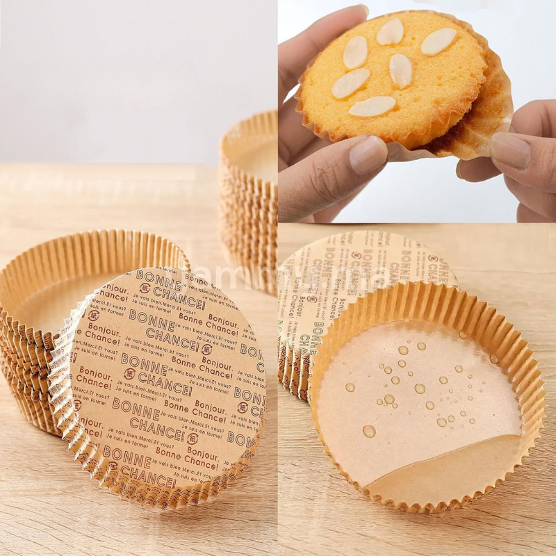 SET. 20 Caissettes à Tartelette Ronde en Papier kraft 9 cm