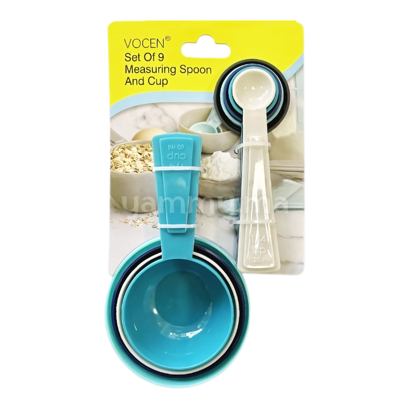 SET. 4 Casseroles et 5 Cuillères à Mesurer en Plastique – Vocen
