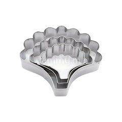 SET. 3 Emporte-pièces Pétale d'Oeillet en Inox