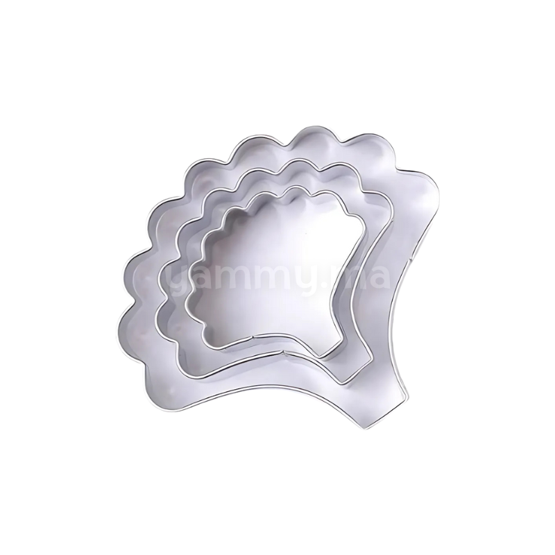 SET. 3 Emporte-pièces Pétale d'Oeillet en Inox