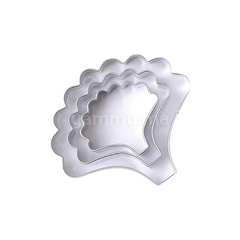 SET. 3 Emporte-pièces Pétale d'Oeillet en Inox