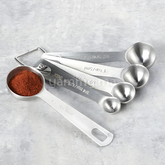 SET. 5 Cuillères Doseuses en Inox