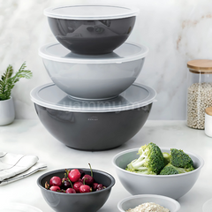 Set de 6 Bols et Bassines en Polypropylène avec Couvercles - Lacor 60055