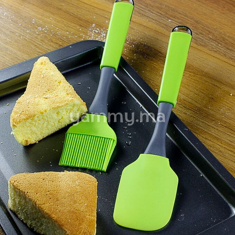 Pinceau et Maryse en Silicone Vert