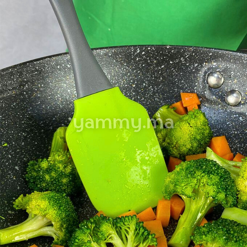 Pinceau et Maryse en Silicone Vert