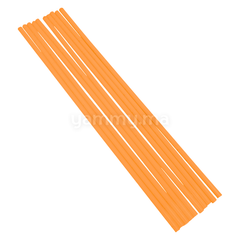 SET.10 Tiges Support Gâteau en Plastique Orange 34 cm