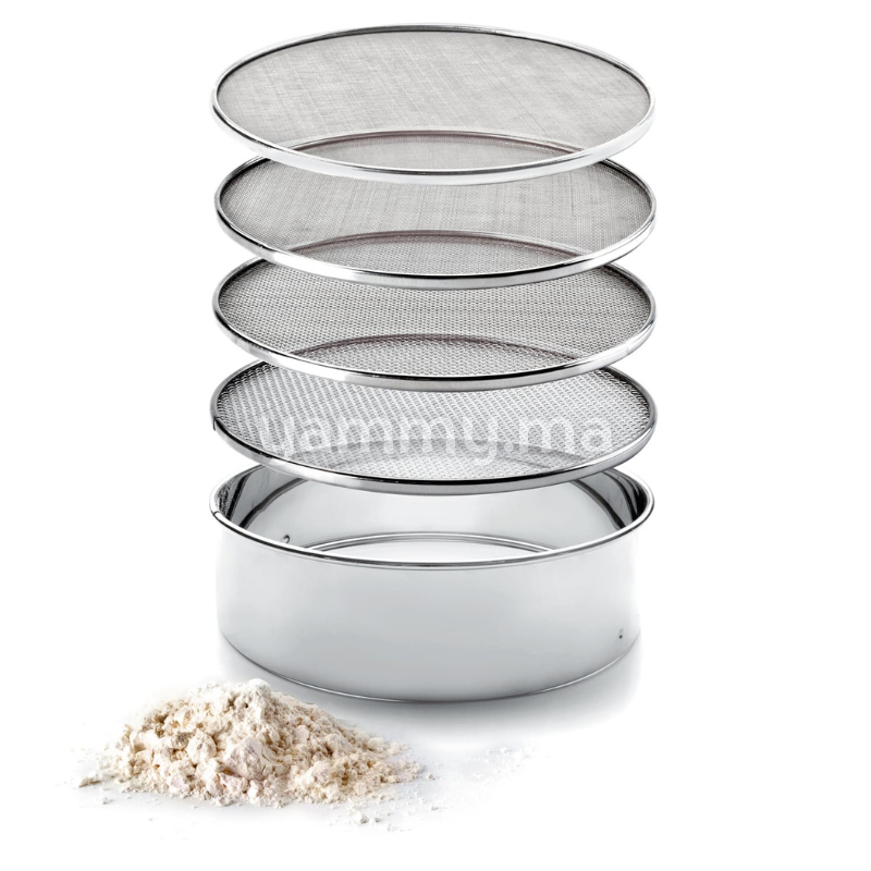 Tamis à 4 Mailles Interchangeables 23cm en Inox - Lacor 68341