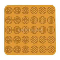 Moule Silicone Tapis Cercles Ambre (x30)