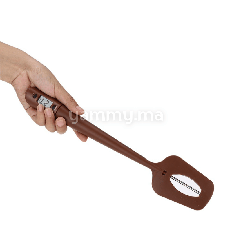 Spatule Thermomètre, Thermomètre Numérique au Chocolat Thermomètre de Cuisson Digital pour Le Chocolat, Les Crèmes, Les Sauces, Les Confitures et Les Sirops
