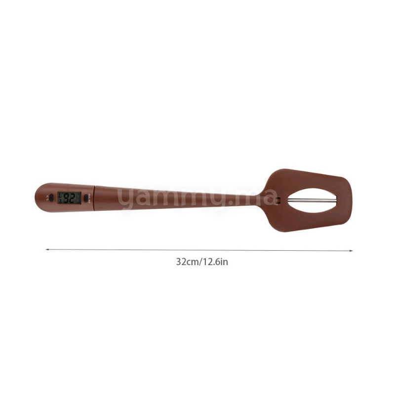 Spatule Thermomètre, Thermomètre Numérique au Chocolat Thermomètre de Cuisson Digital pour Le Chocolat, Les Crèmes, Les Sauces, Les Confitures et Les Sirops