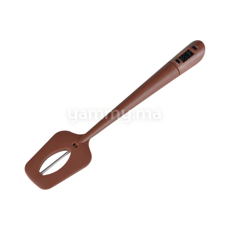 Spatule Thermomètre, Thermomètre Numérique au Chocolat Thermomètre de Cuisson Digital pour Le Chocolat, Les Crèmes, Les Sauces, Les Confitures et Les Sirops