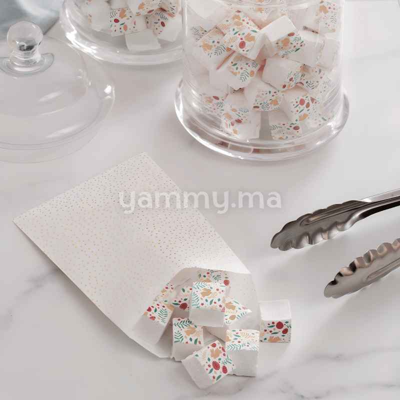 Feuille de Transfert Chocolat M4 Papillons Rose, blanc, Vert, Fuchsia 26.5 x 37 cm - Nitach