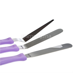 SET 3 Mini Spatules 10 cm "Professional" en Inox - Ibili 738000