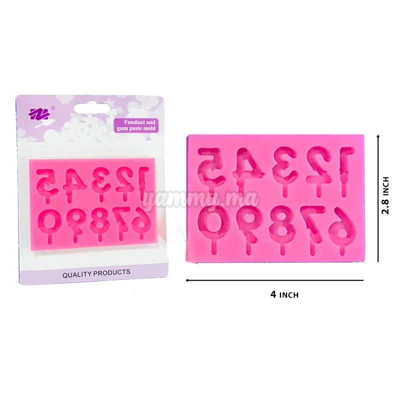 Moule Silicone Chiffres