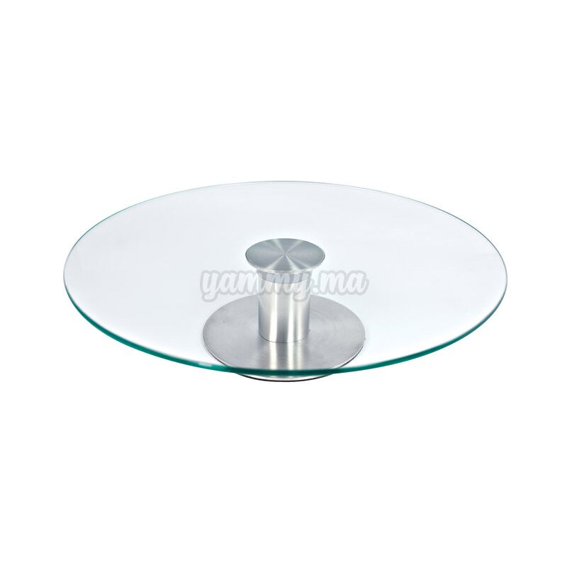 Plateau Tournant en Verre 30 cm / h 7 cm