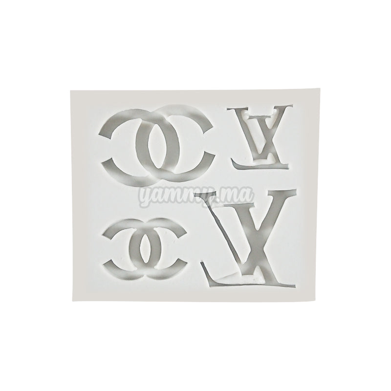 Moule Silicone 2 LV et 2 Chanel