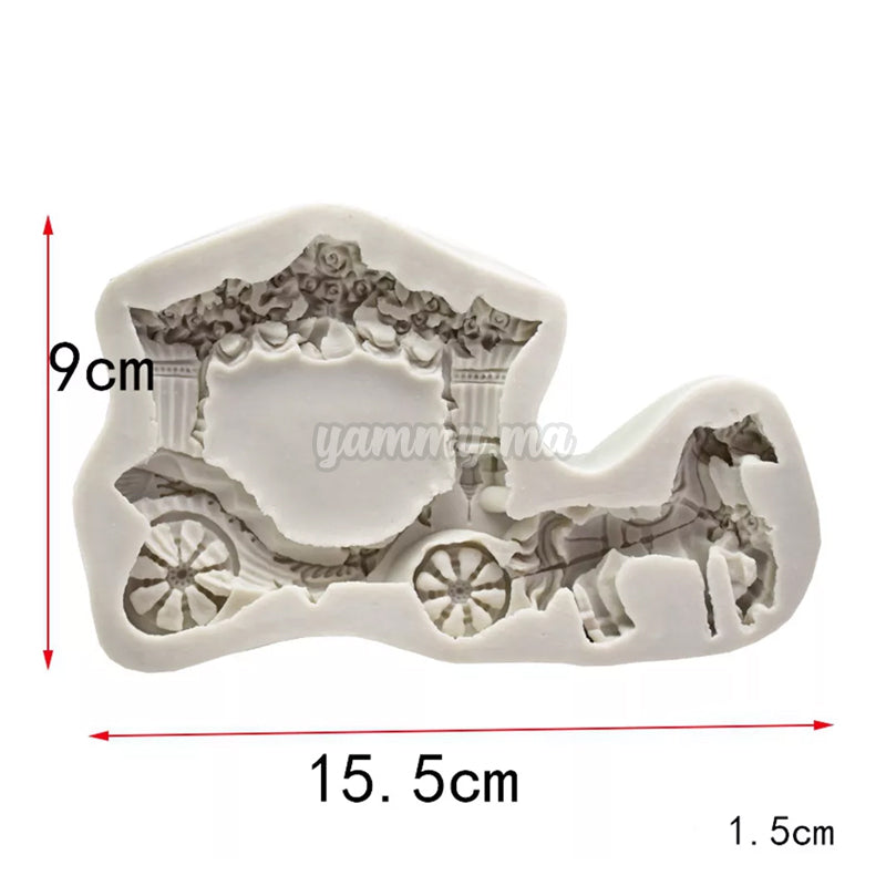 Moule Silicone Carrosse Mariage