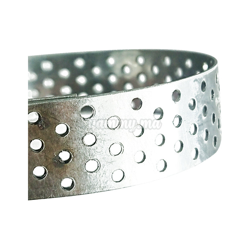 Cercle à Tartelette Inox Perforé Ø 80/h20mm